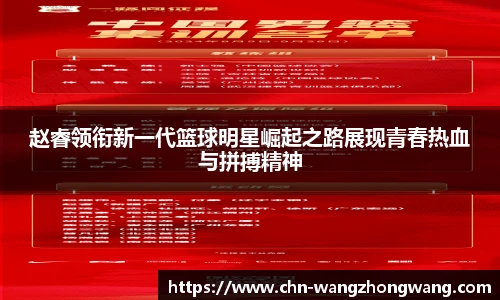 赵睿领衔新一代篮球明星崛起之路展现青春热血与拼搏精神